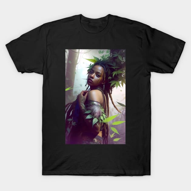 Abstract Rastafari Princess T-Shirt by Voodoo Production